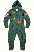 Mono OnePiece The Norwegian Original verde militar con parches – Talla S