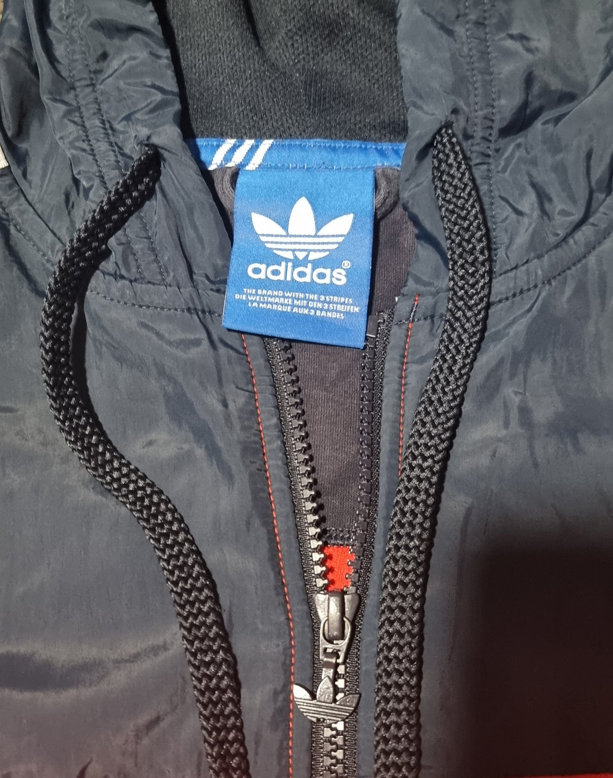 Adidas Originals Chaqueta Track Roja y Azul con Capucha