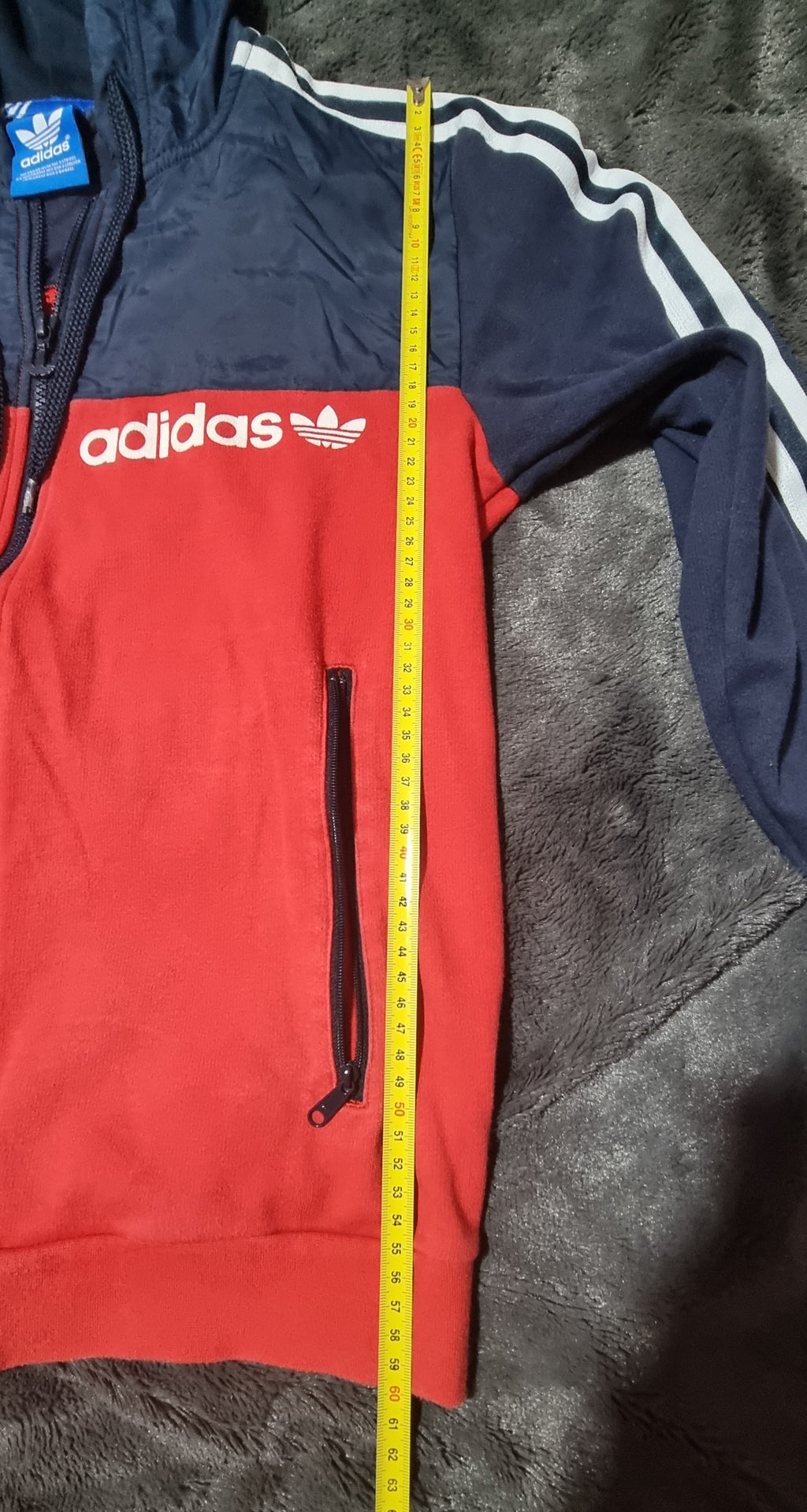 Adidas Originals Chaqueta Track Roja y Azul con Capucha