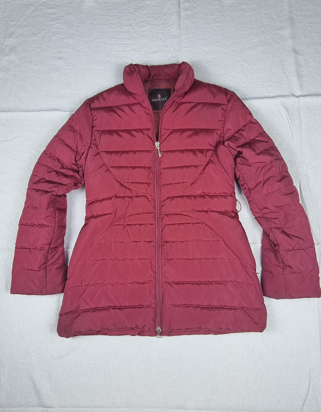 Moncler Plumífero Largo Rojo Talla 1