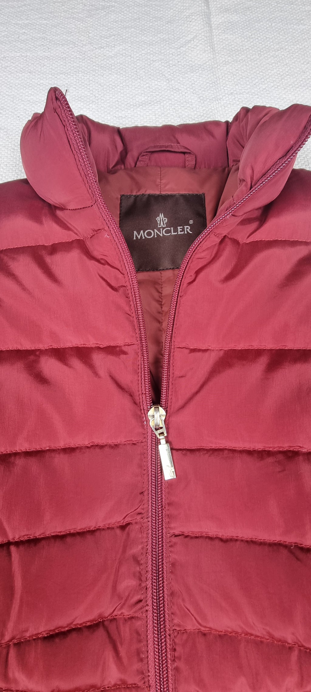 Moncler Plumífero Largo Rojo Talla 1