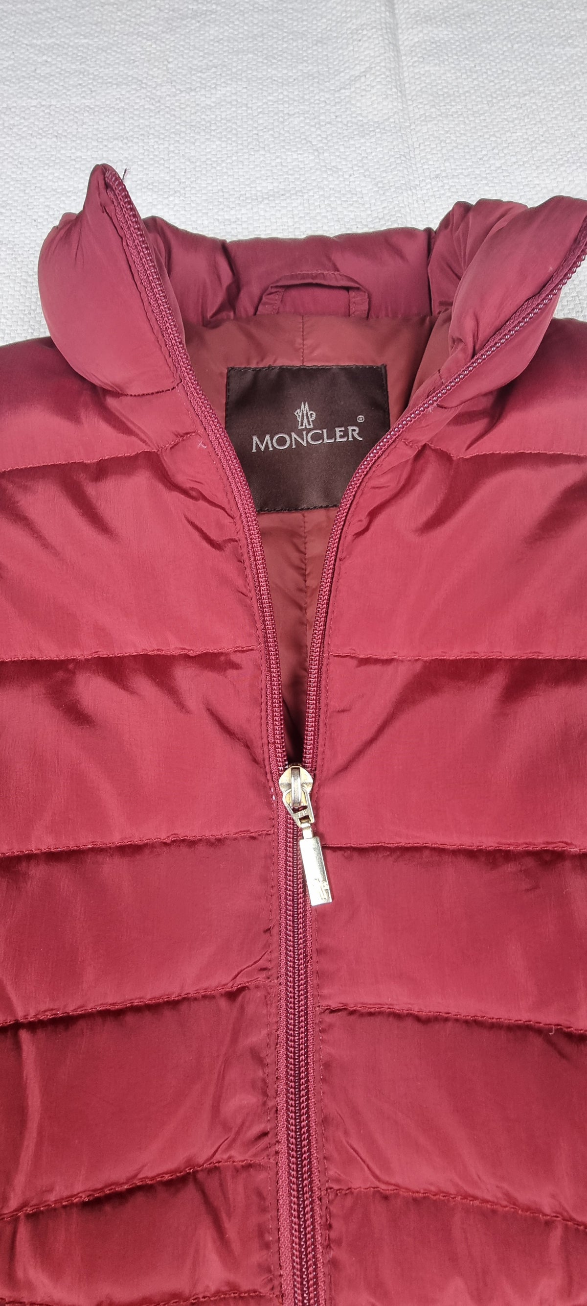 Moncler Plumífero Largo Rojo Talla 1