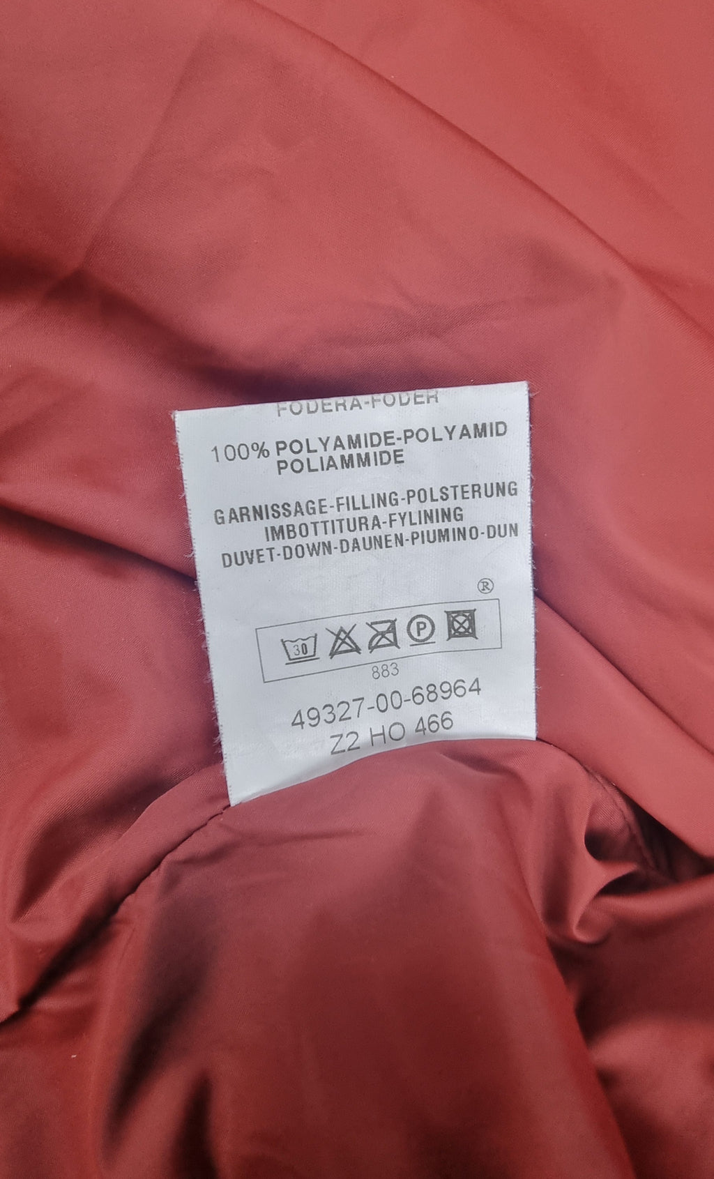Moncler Plumífero Largo Rojo Talla 1