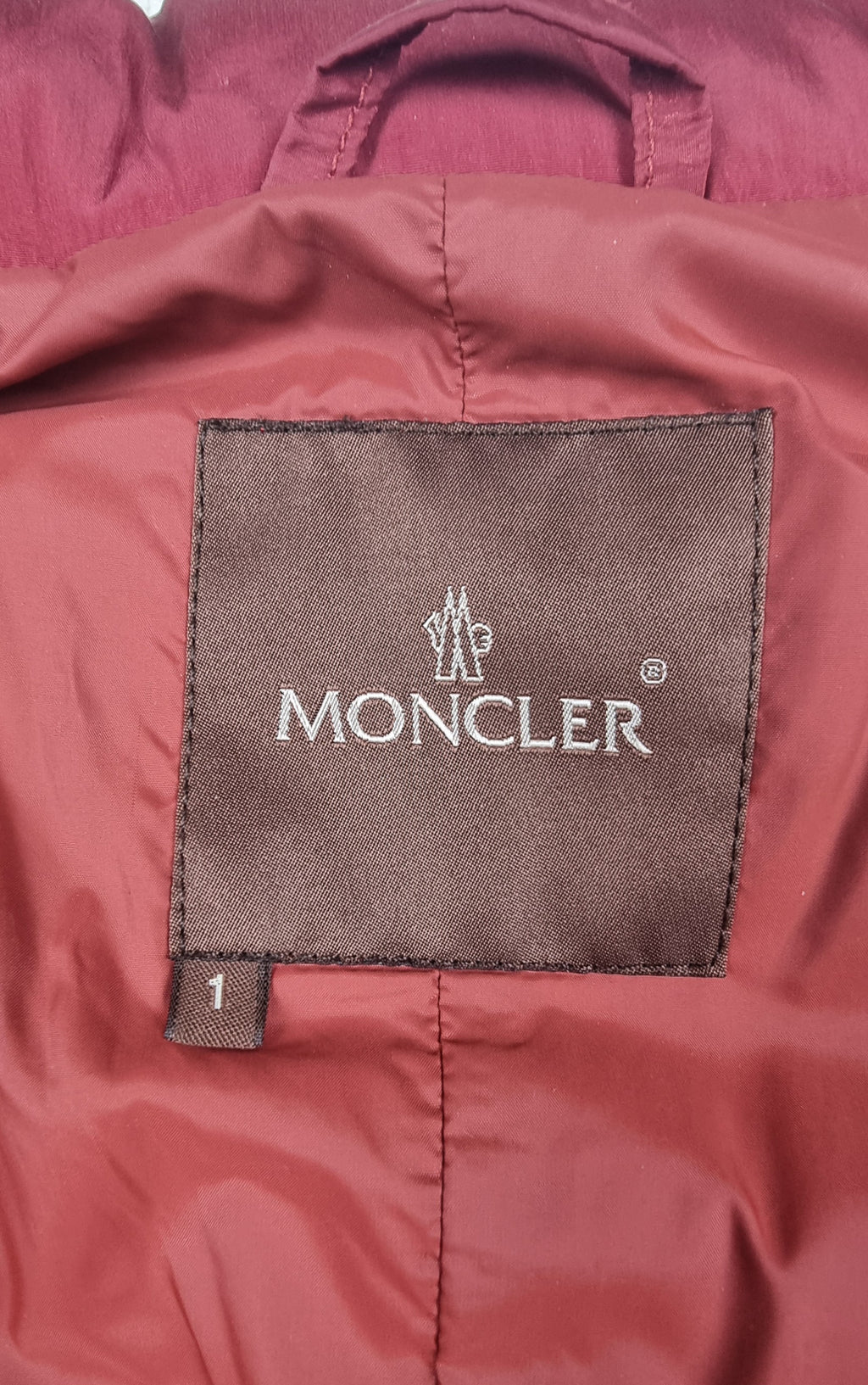 Moncler Plumífero Largo Rojo Talla 1