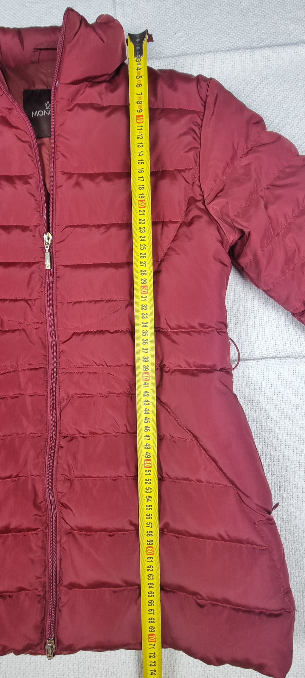 Moncler Plumífero Largo Rojo Talla 1