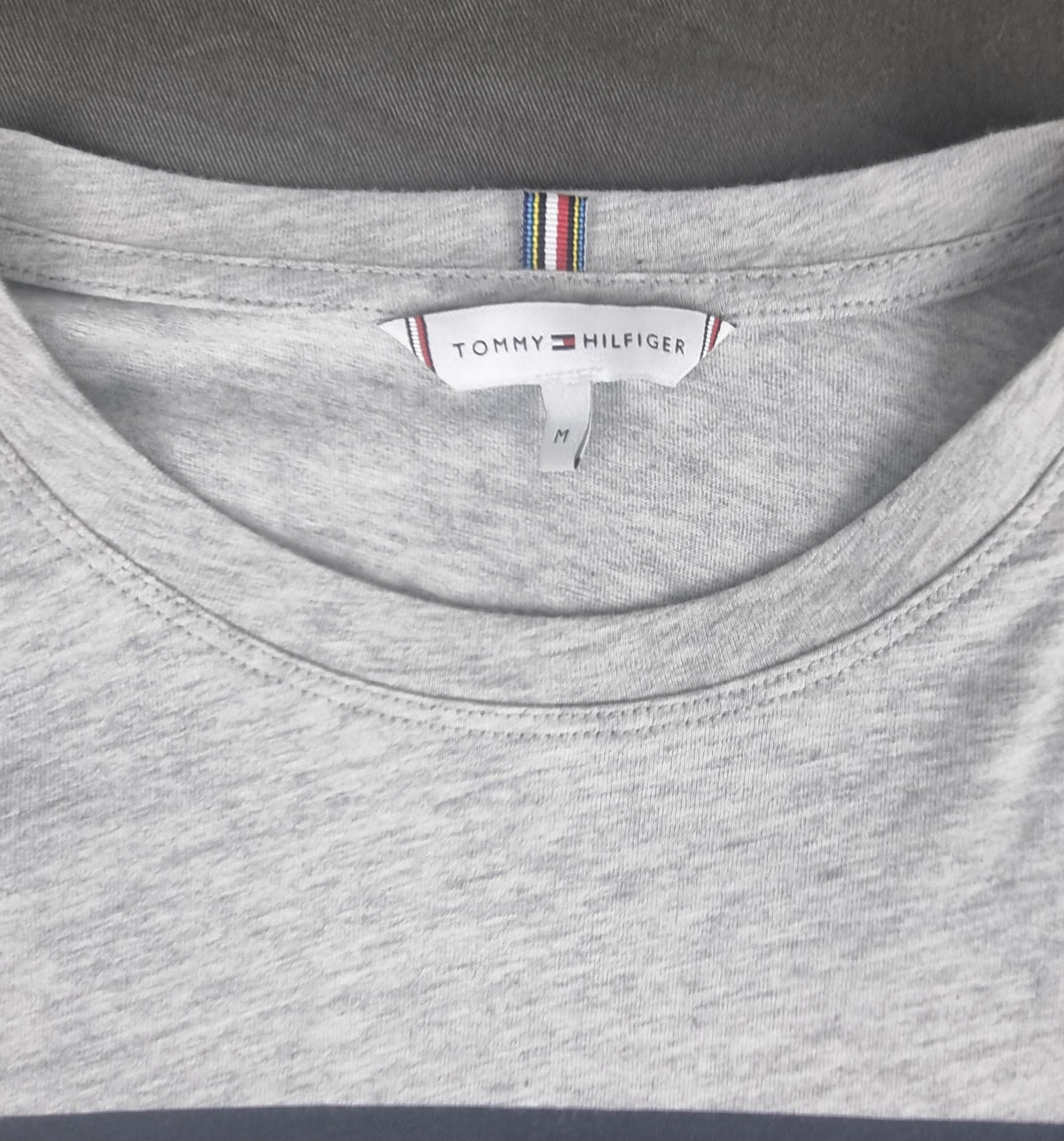 Tommy Hilfiger Camiseta Manga Larga Gris talla M