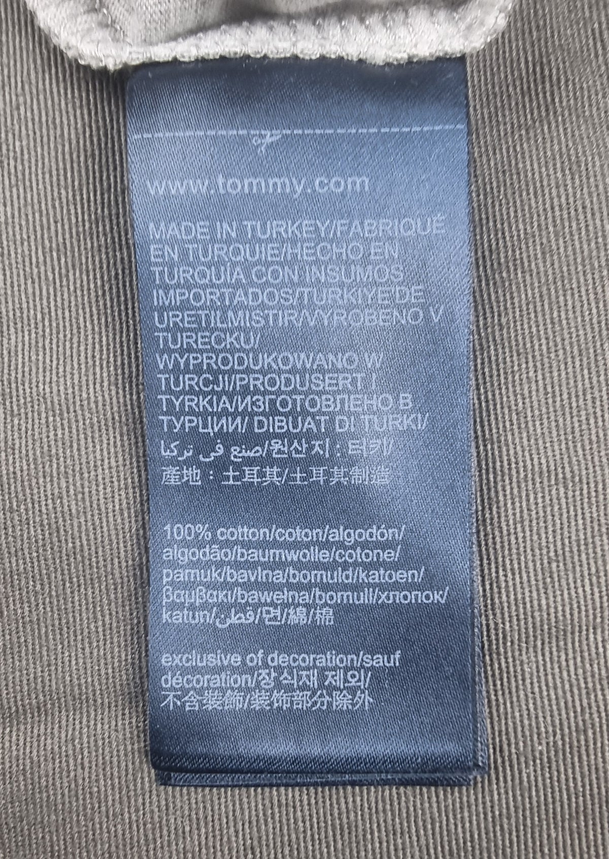 Tommy Hilfiger Camiseta Manga Larga Gris talla M