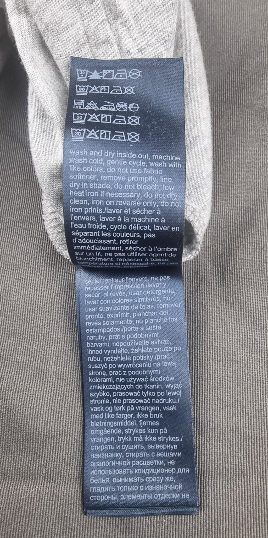 Tommy Hilfiger Camiseta Manga Larga Gris talla M