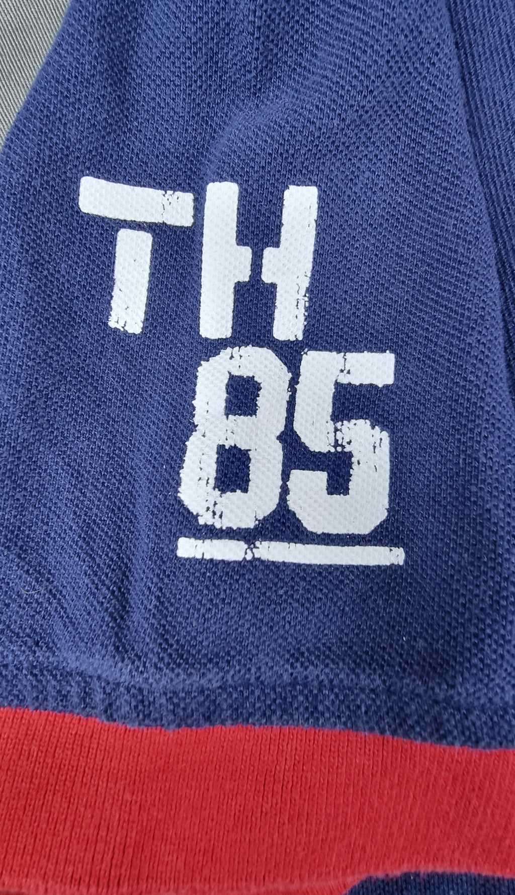 Tommy Hilfiger Polo Azul Hilfiger Crew talla XL