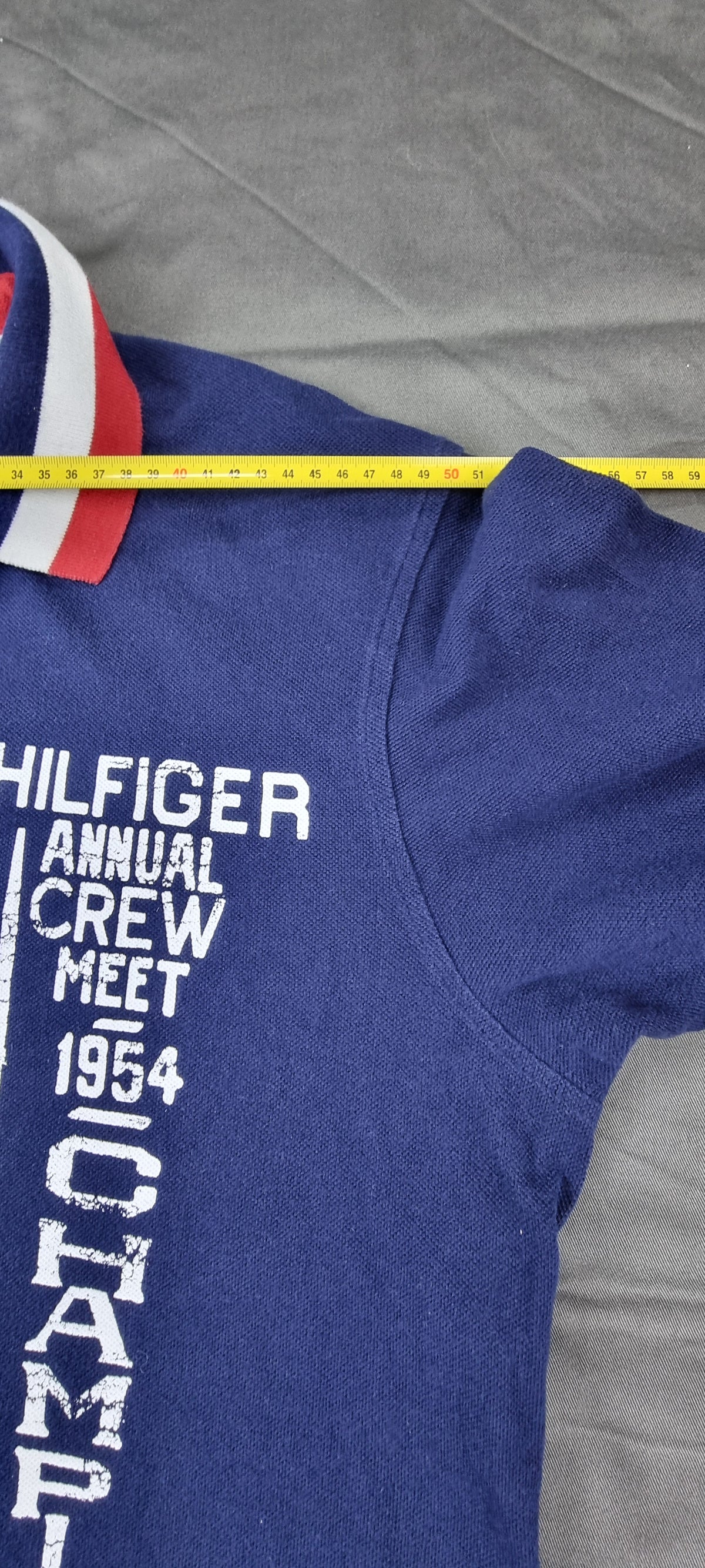 Tommy Hilfiger Polo Azul Hilfiger Crew talla XL