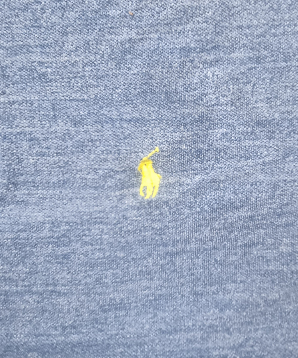 Polo Ralph Lauren Polo Azul Logo Amarillo talla L