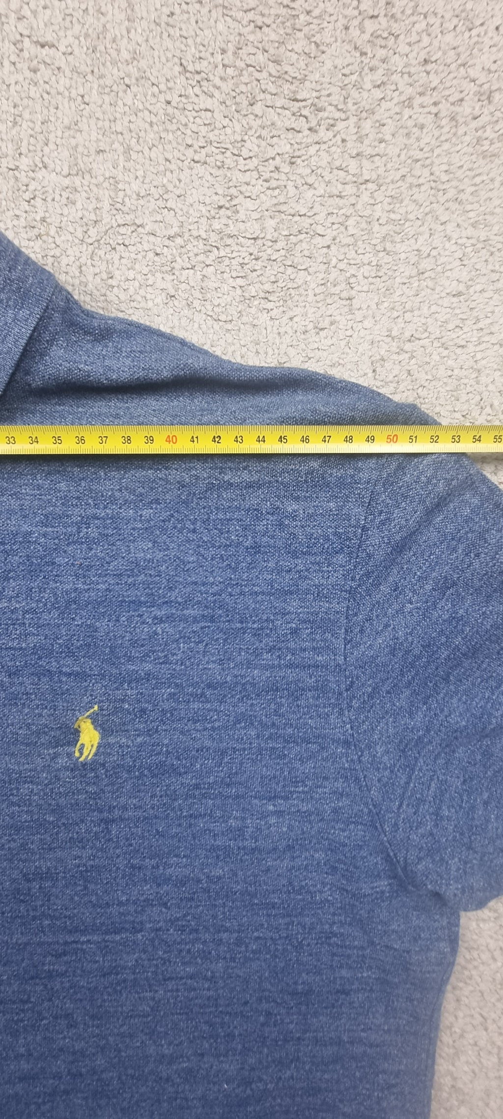 Polo Ralph Lauren Polo Azul Logo Amarillo talla L