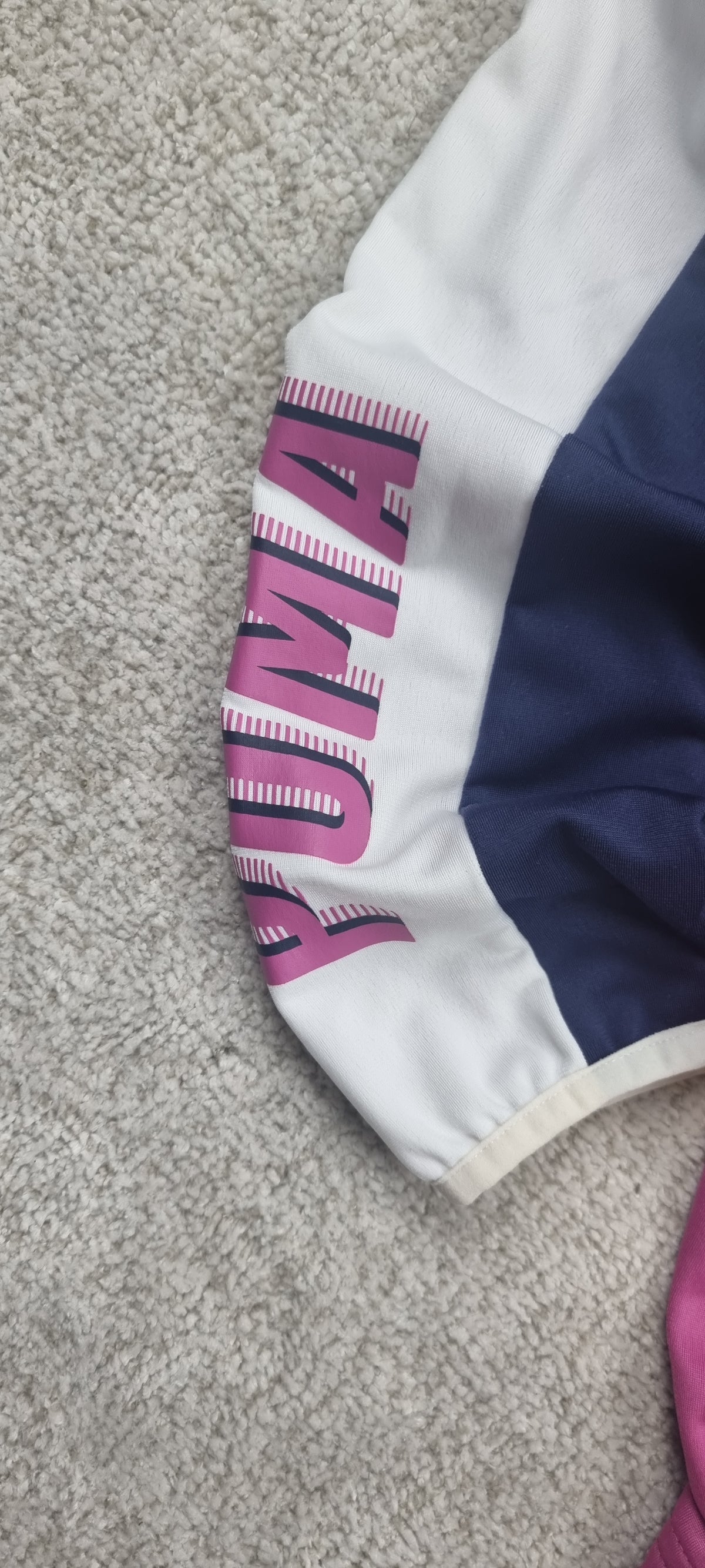 Puma Track Jacket Rosa Azul Blanco Talla XL