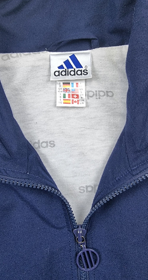 Adidas Vintage Track Jacket Azul Gris