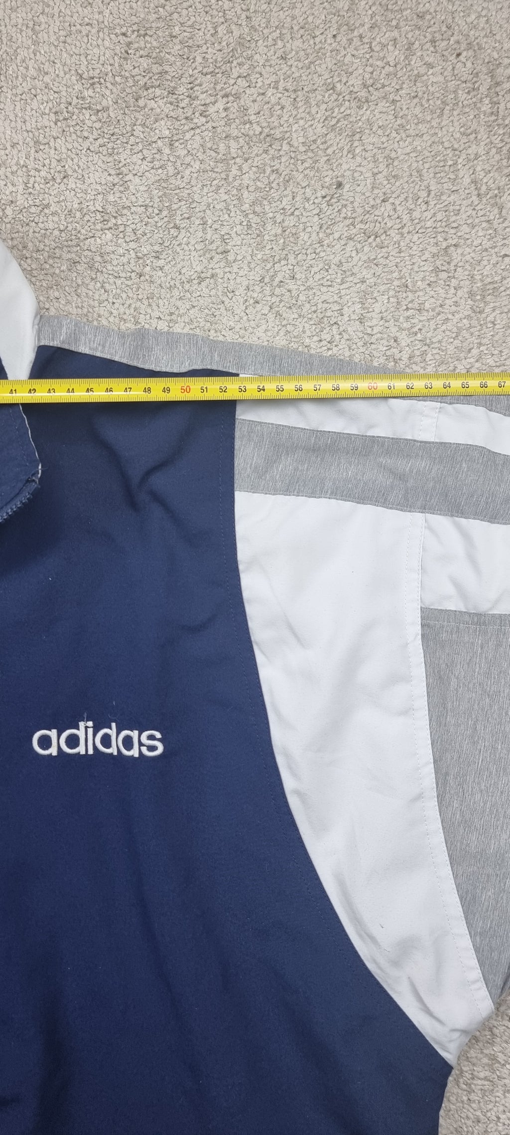 Adidas Vintage Track Jacket Azul Gris