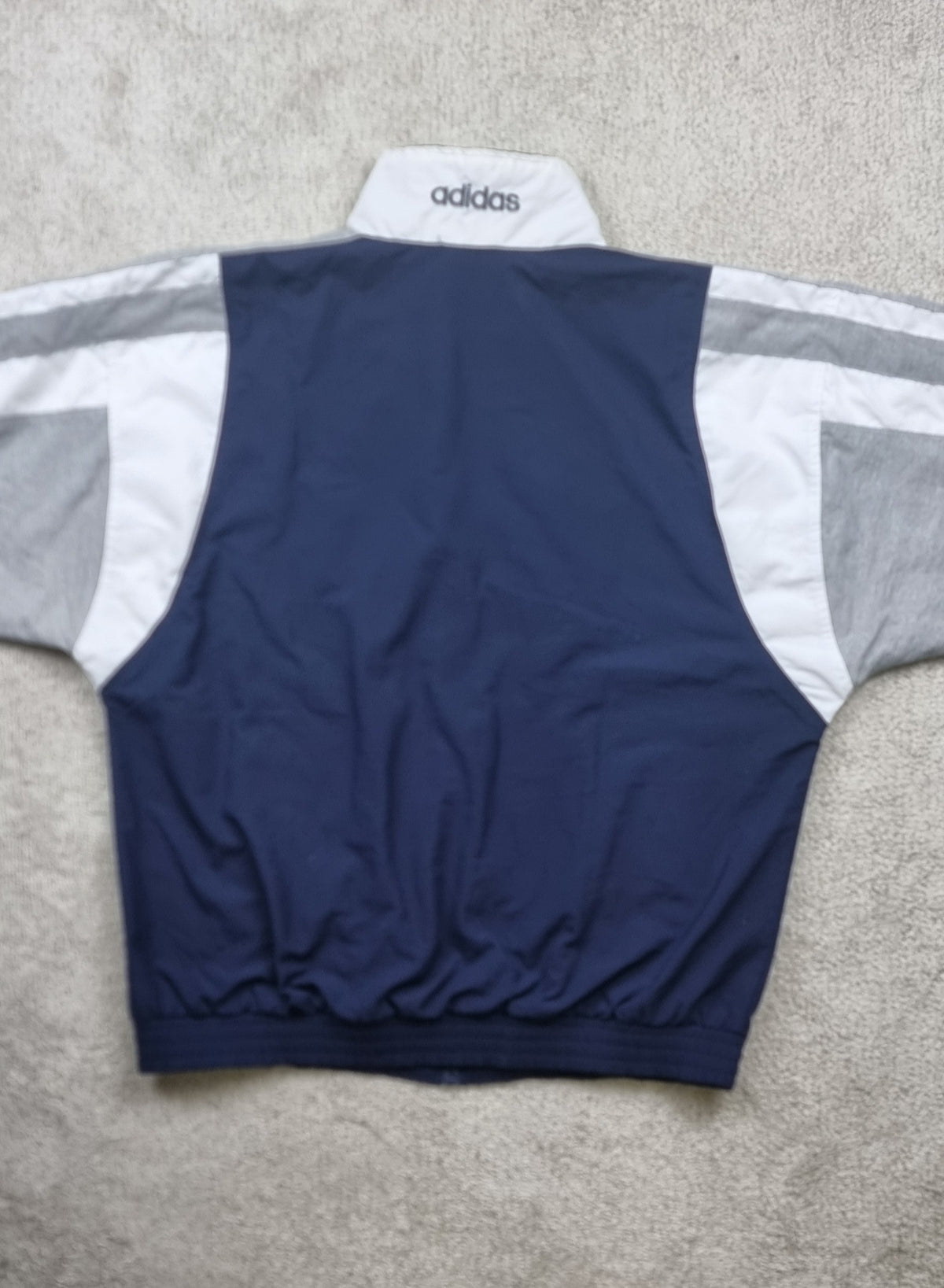 Adidas Vintage Track Jacket Azul Gris