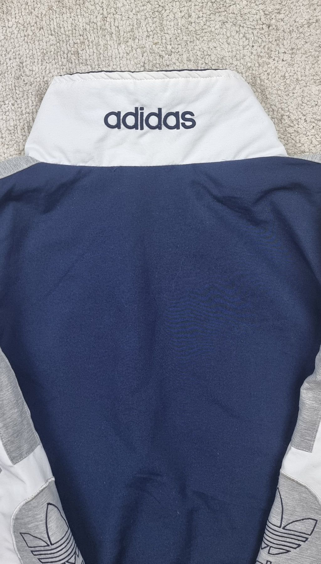 Adidas Vintage Track Jacket Azul Gris