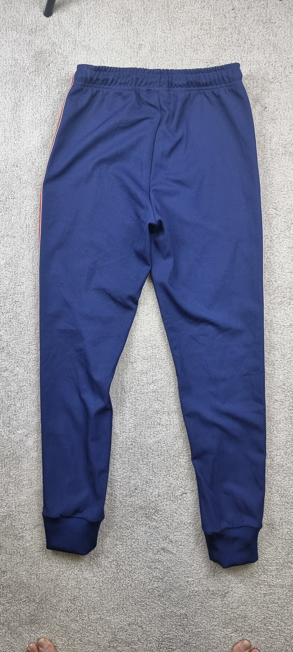 Adidas Arsenal FC Pantalón Track Azul Marino con Rayas Rojas Vintage Nuevo talla s