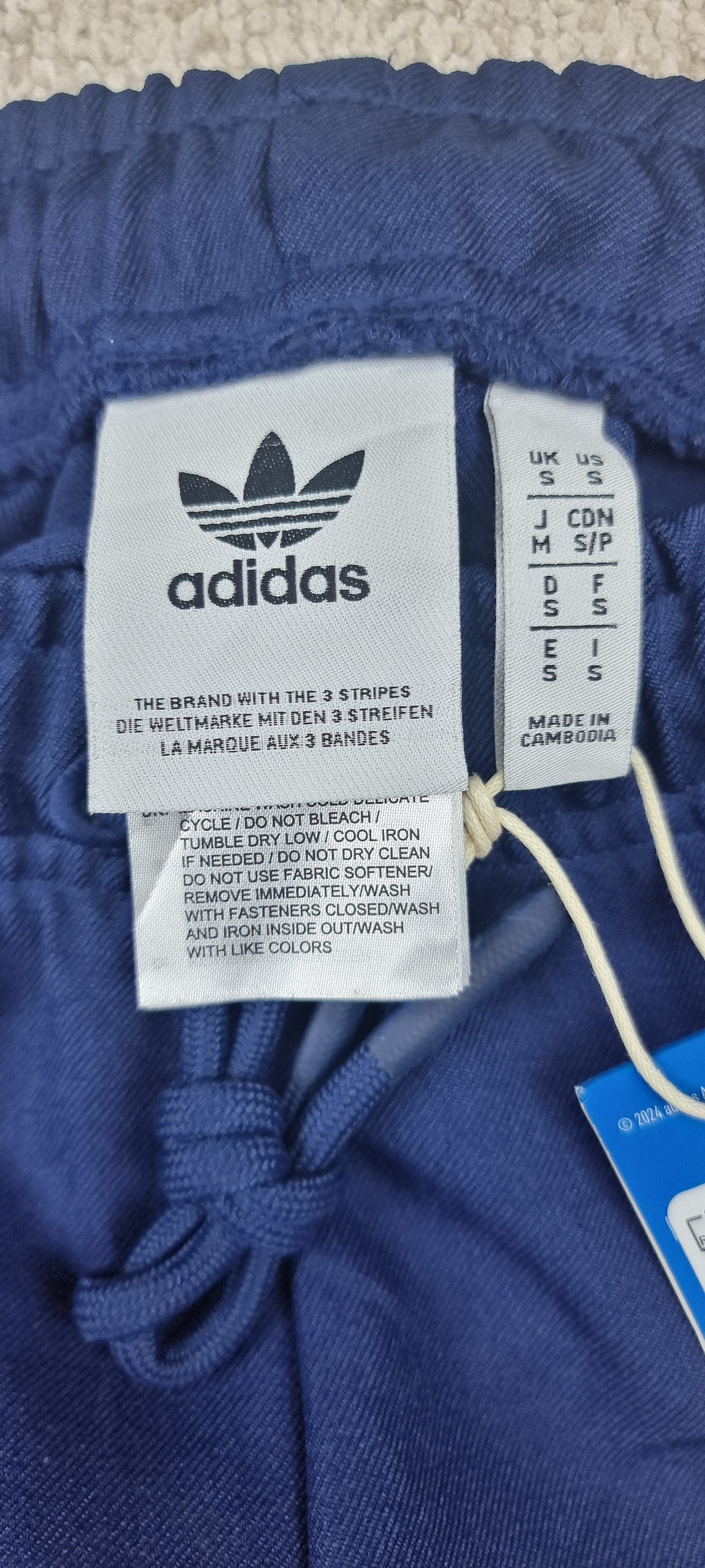 Adidas Arsenal FC Pantalón Track Azul Marino con Rayas Rojas Vintage Nuevo talla s