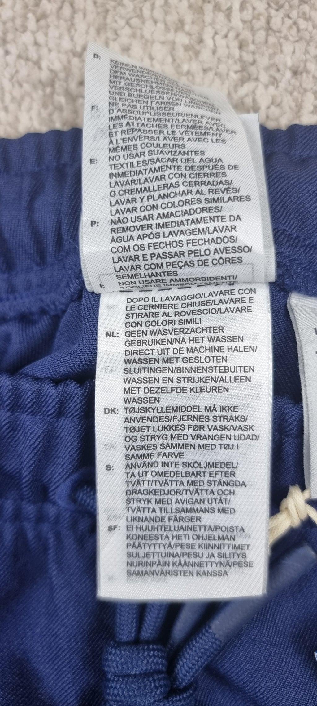 Adidas Arsenal FC Pantalón Track Azul Marino con Rayas Rojas Vintage Nuevo talla s