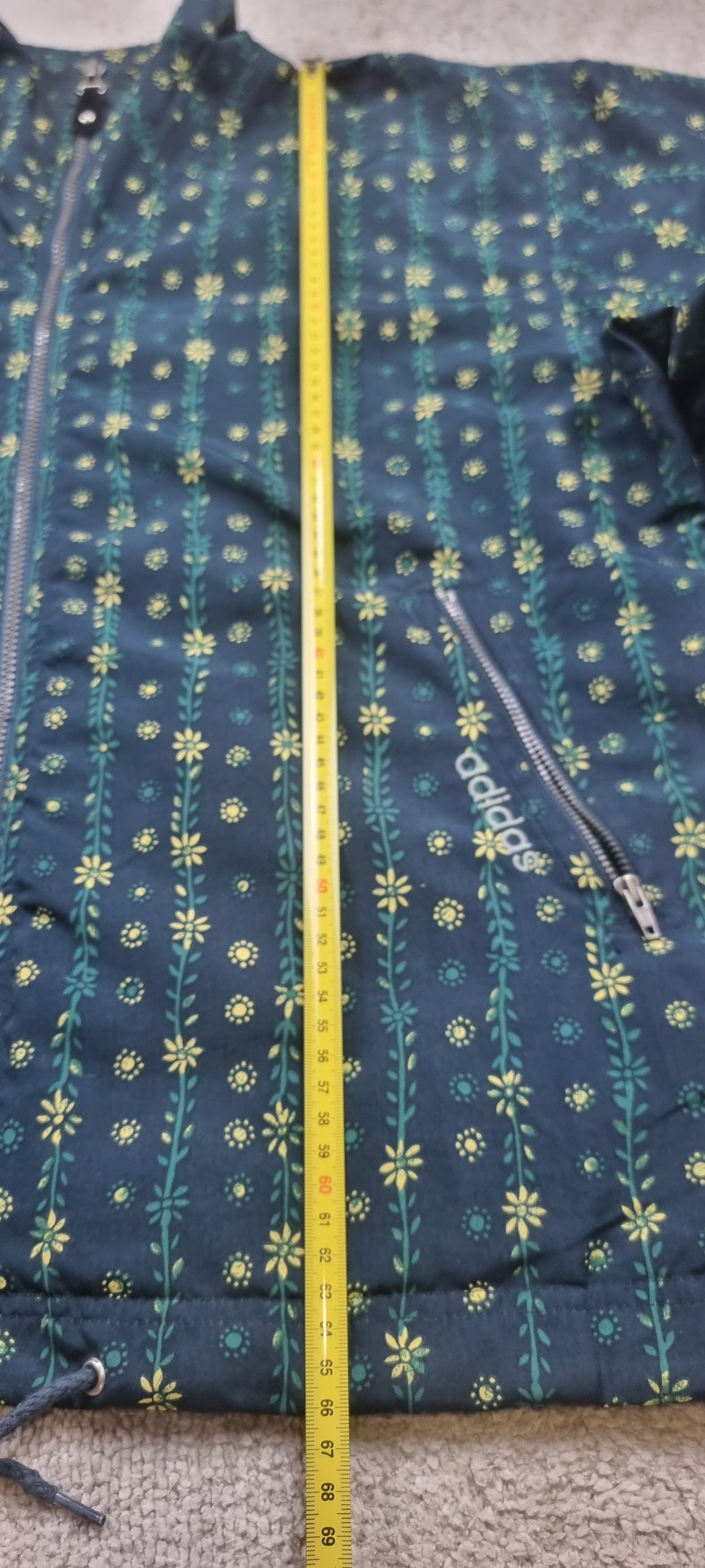 Adidas Vintage Chaqueta Estampada Talla 38