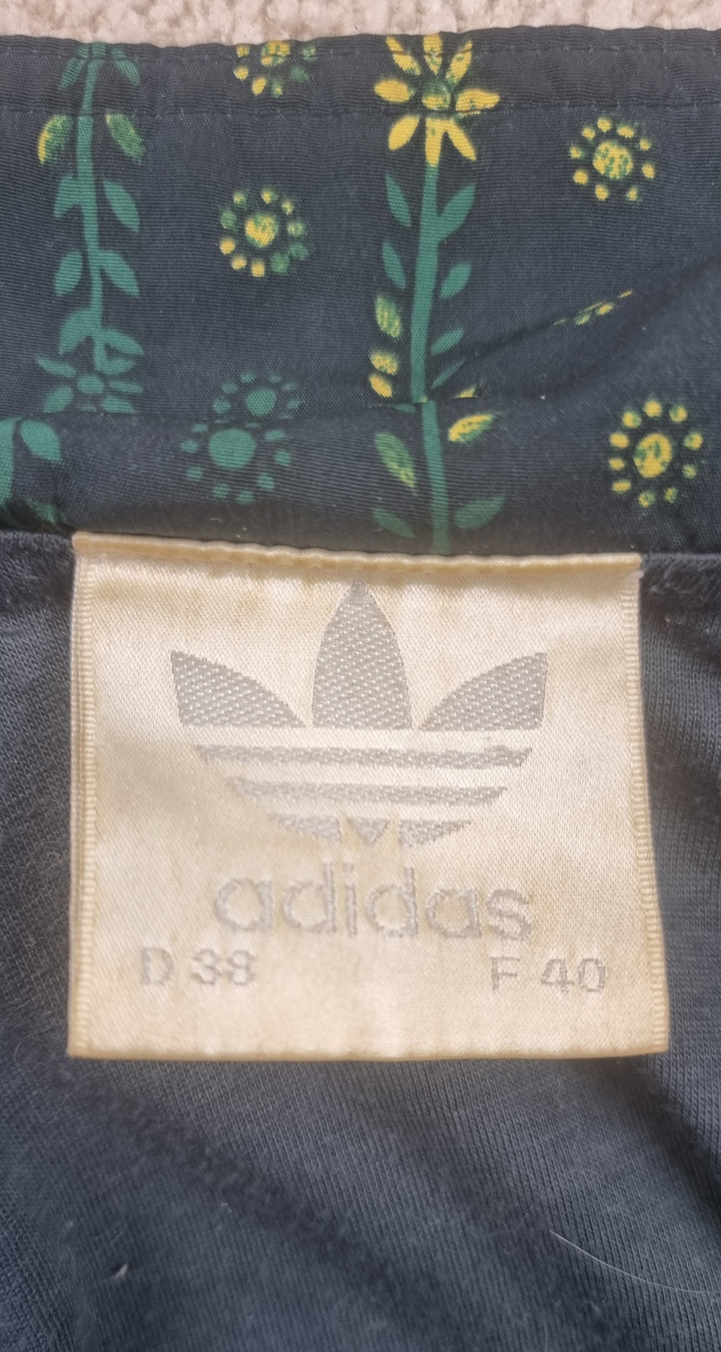 Adidas Vintage Chaqueta Estampada Talla 38