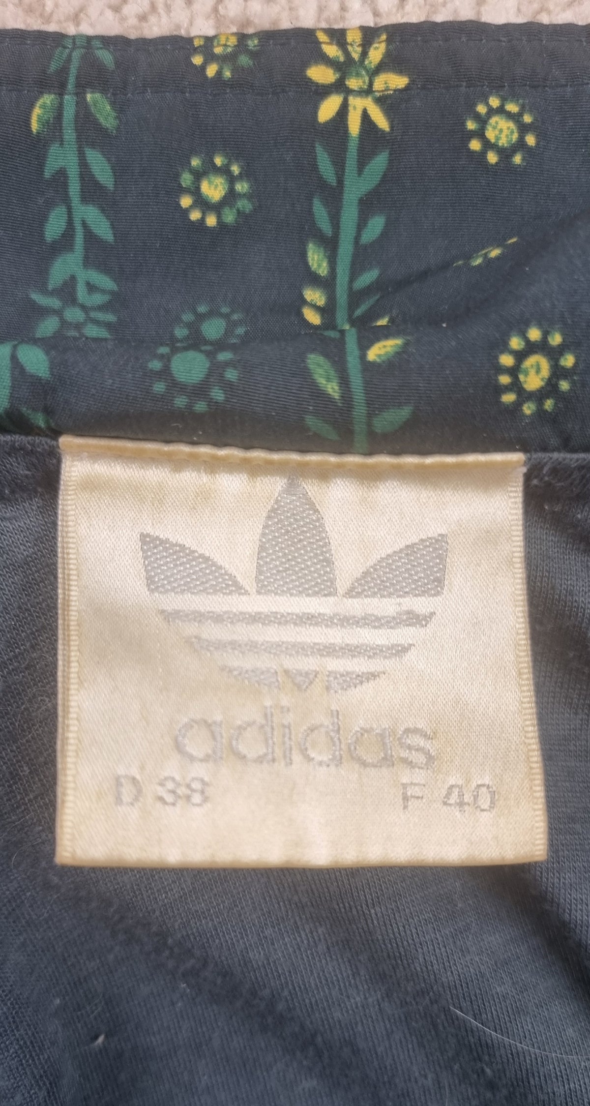 Adidas Vintage Chaqueta Estampada Talla 38