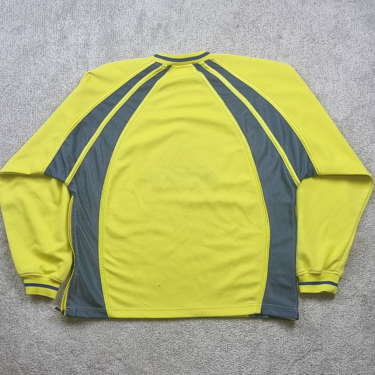 Adidas Basketball Sudadera Técnica Amarilla Vintage talla L