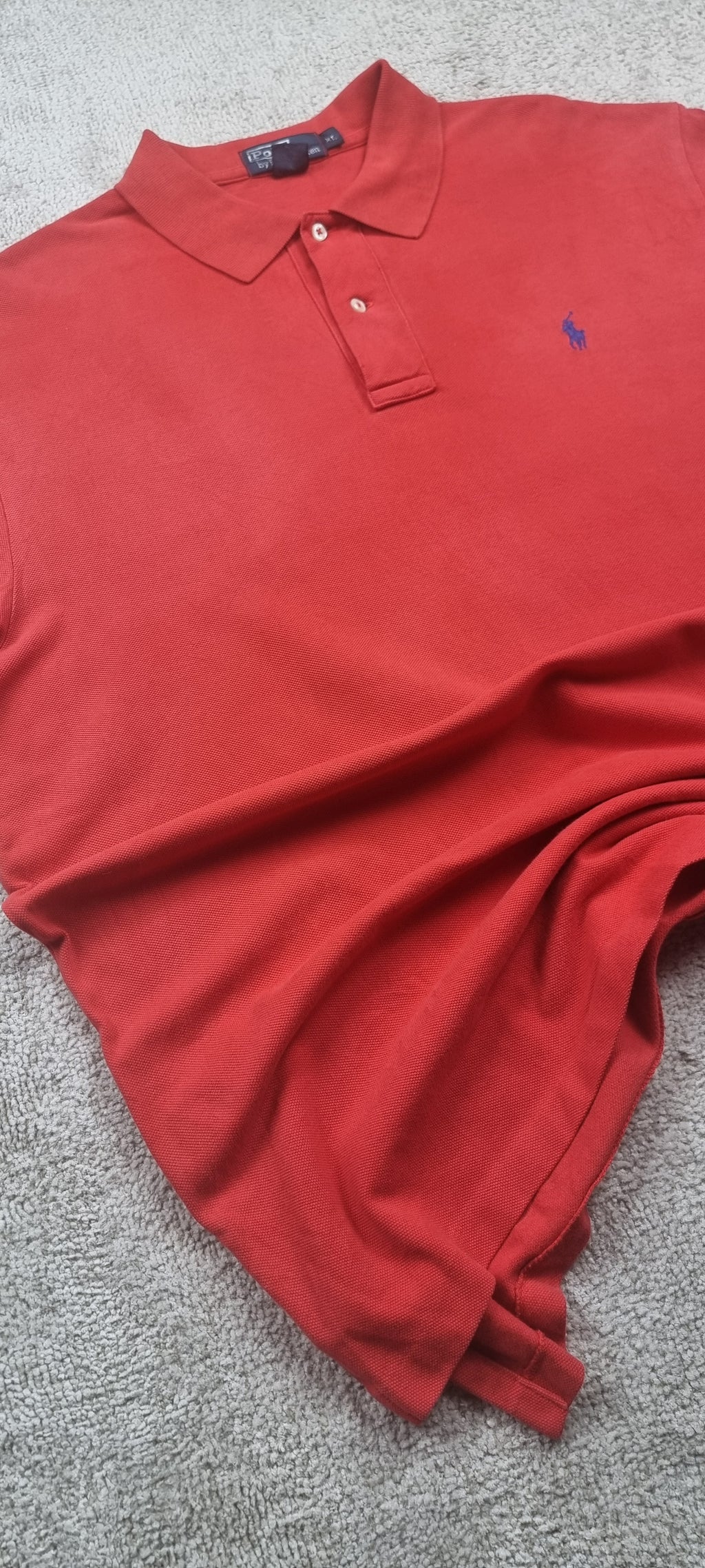 Polo Ralph Lauren Rojo Logo Bordado Talla L