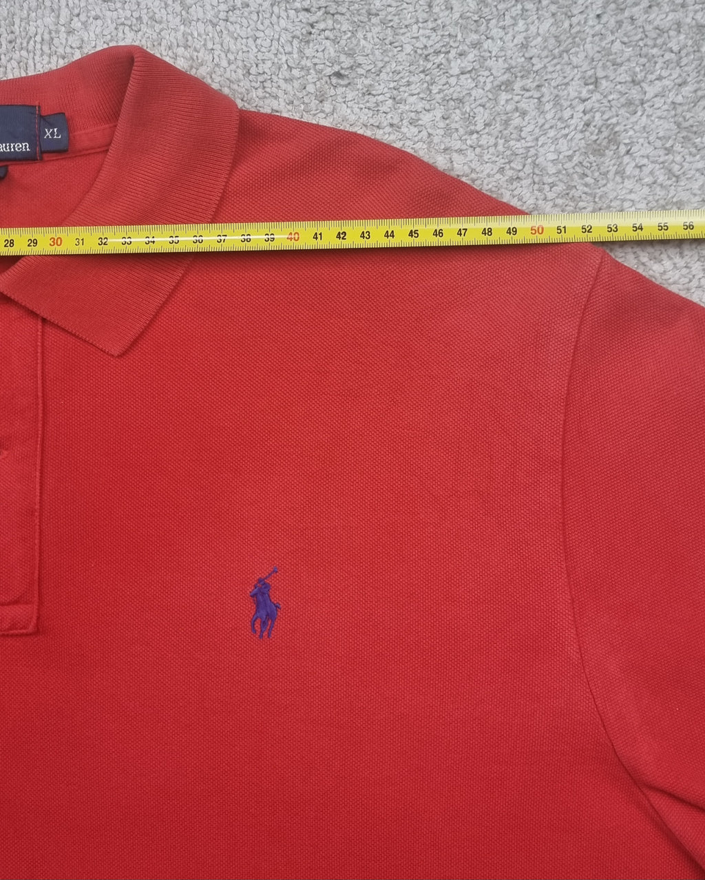 Polo Ralph Lauren Rojo Logo Bordado Talla L