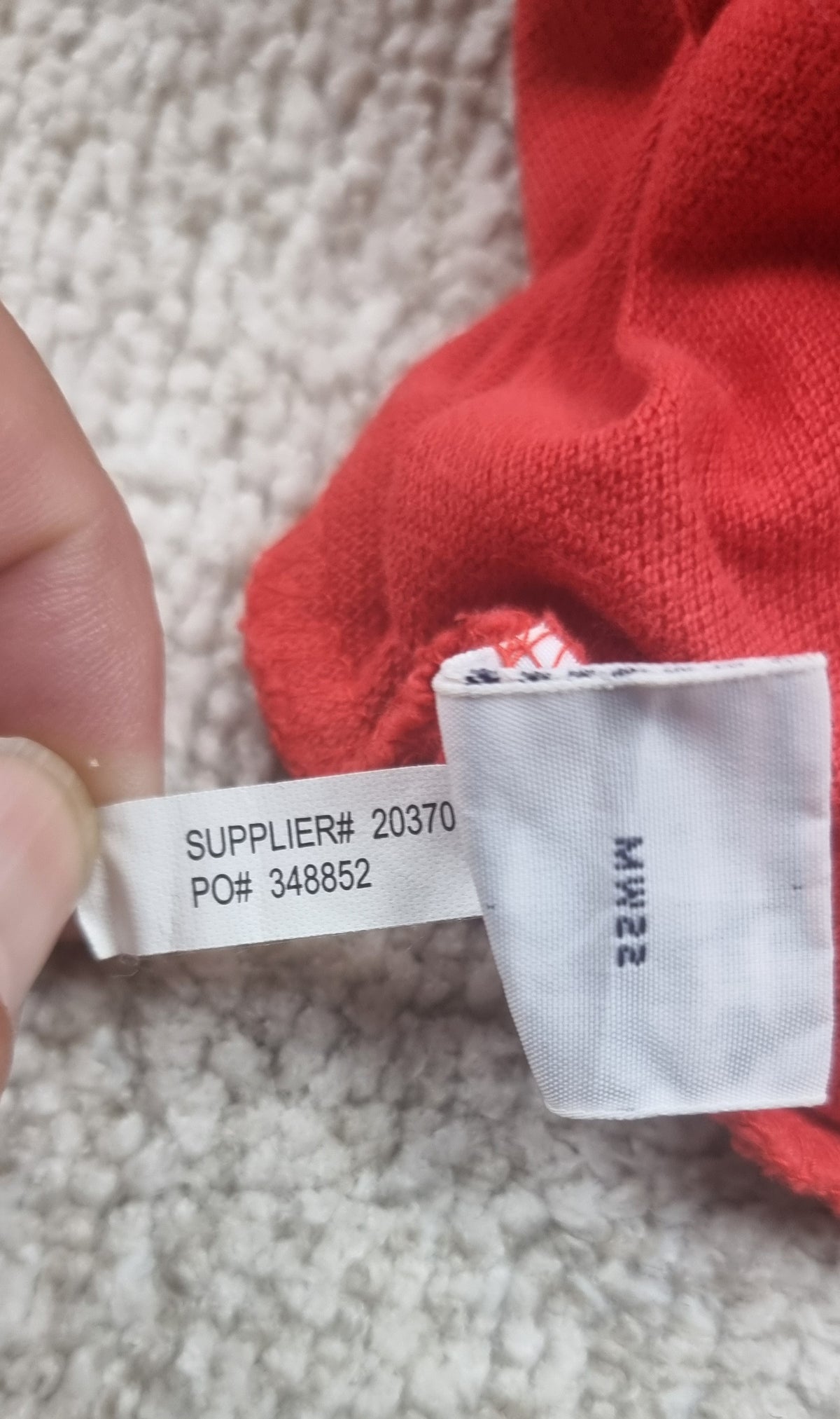 Polo Ralph Lauren Rojo Logo Bordado Talla L