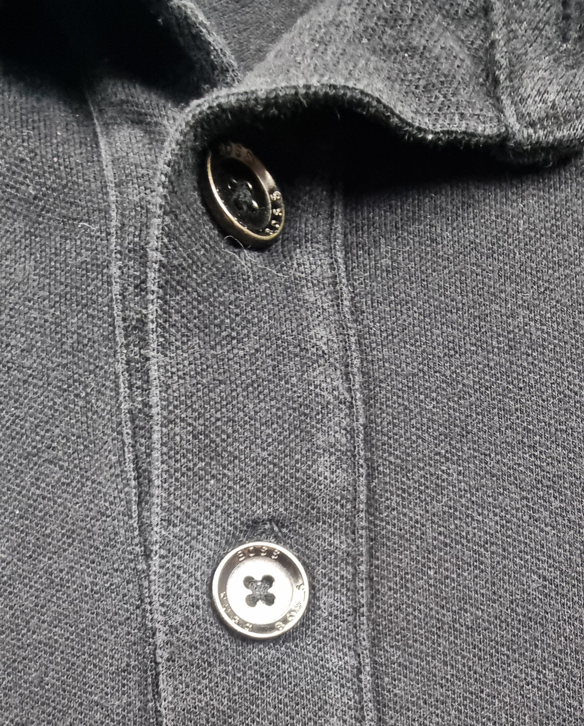 BOSS Polo negro Logo Tonal Talla M