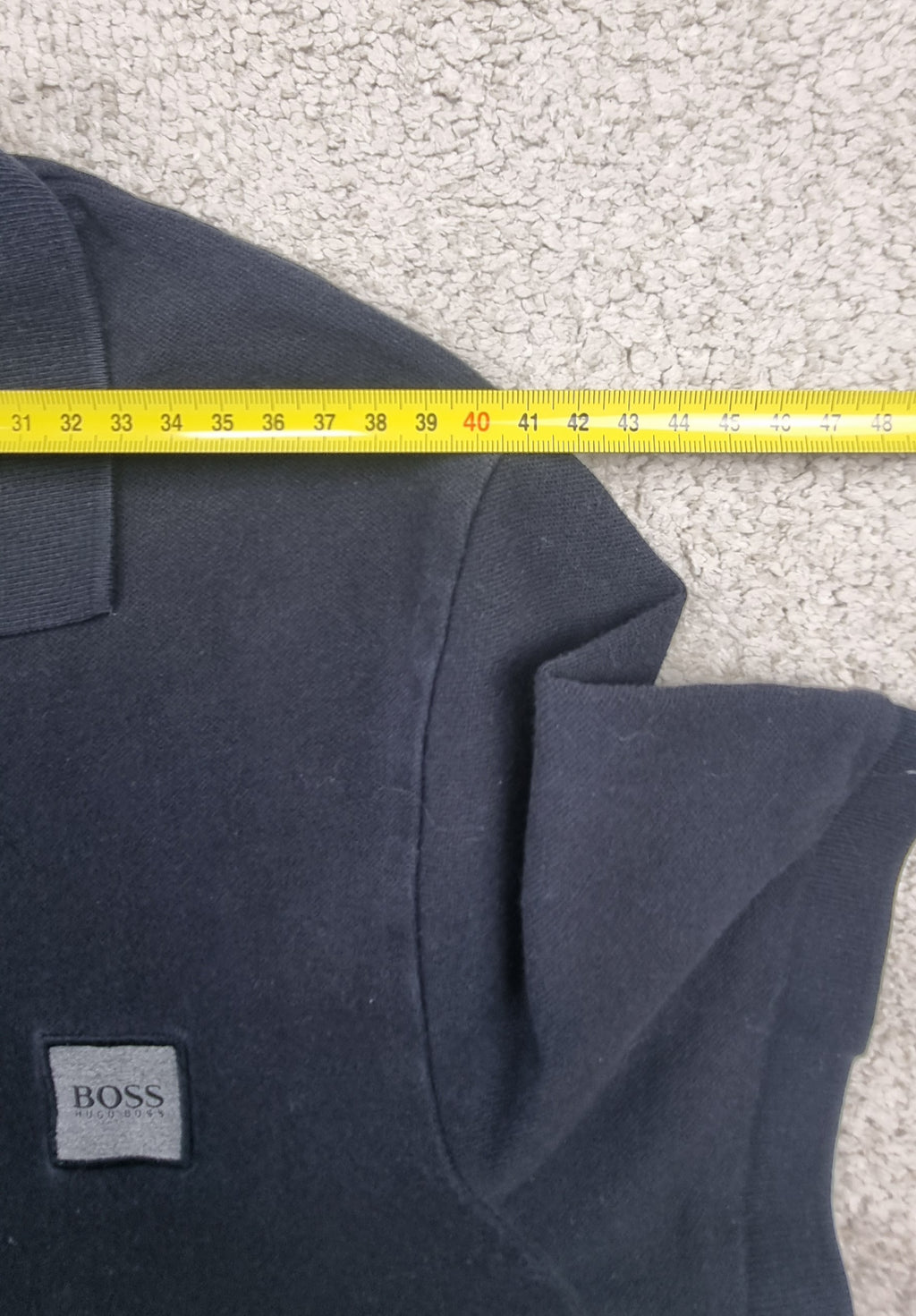 BOSS Polo negro Logo Tonal Talla M