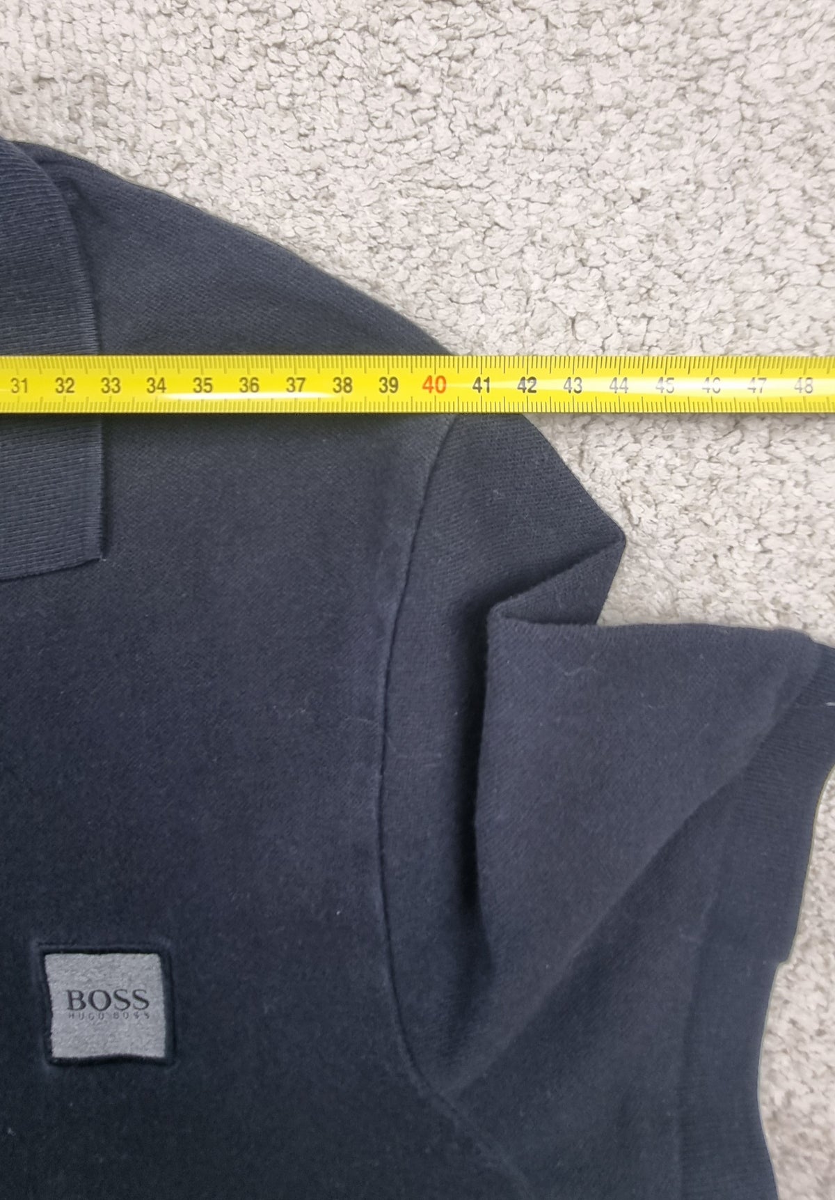 BOSS Polo negro Logo Tonal Talla M