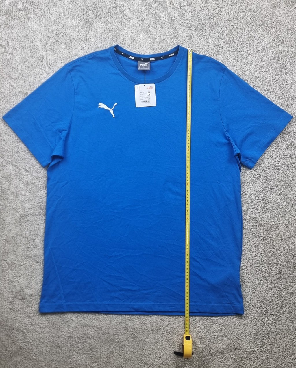 Puma Camiseta Azul Nueva Logo Bordado Talla M