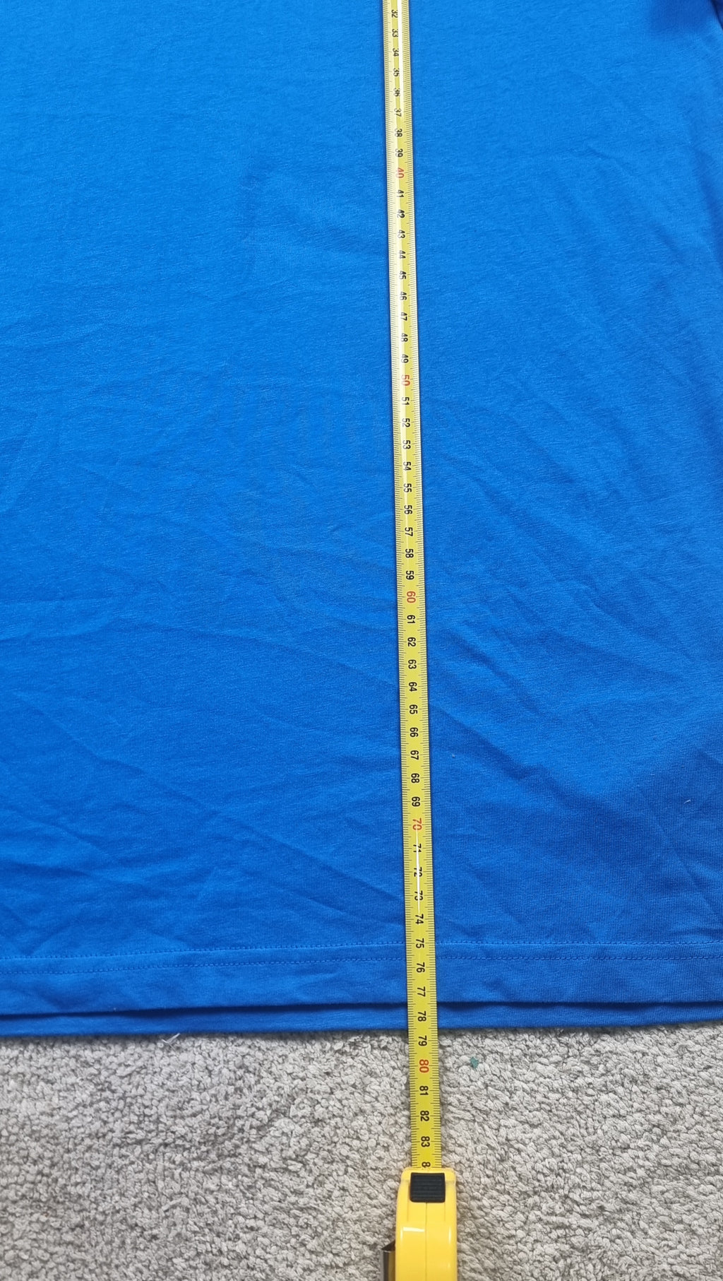 Puma Camiseta Azul Nueva Logo Bordado Talla M