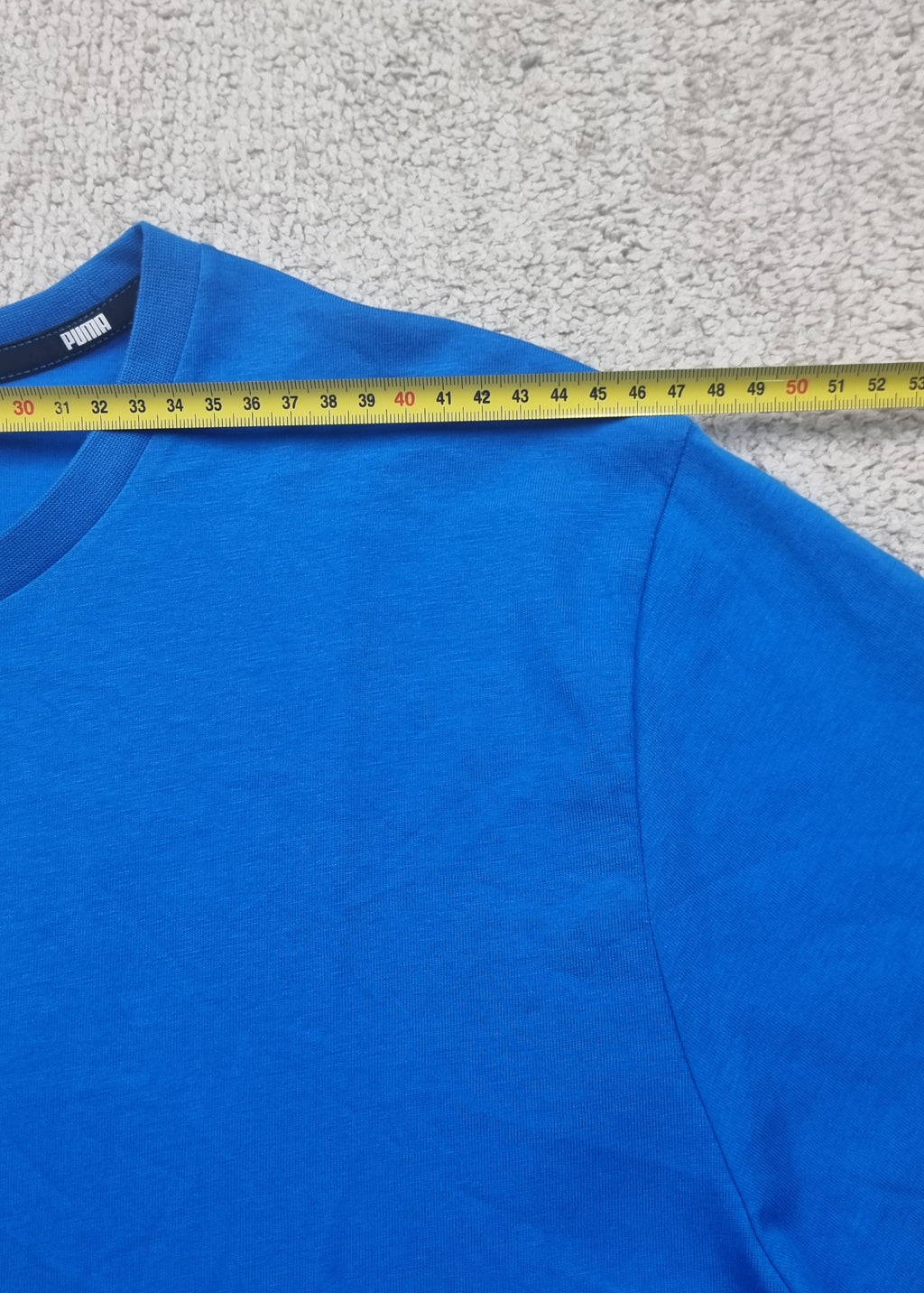 Puma Camiseta Azul Nueva Logo Bordado Talla M