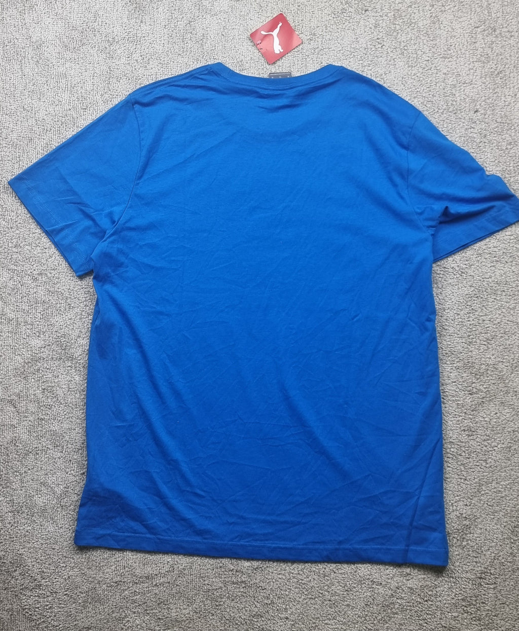 Puma Camiseta Azul Nueva Logo Bordado Talla M