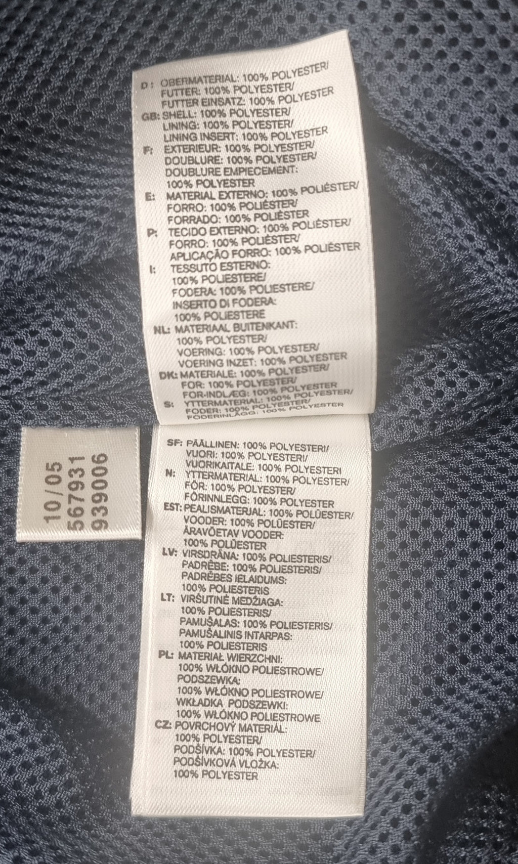 Chaqueta Adidas Track Jacket azul marino y amarilla – Talla M
