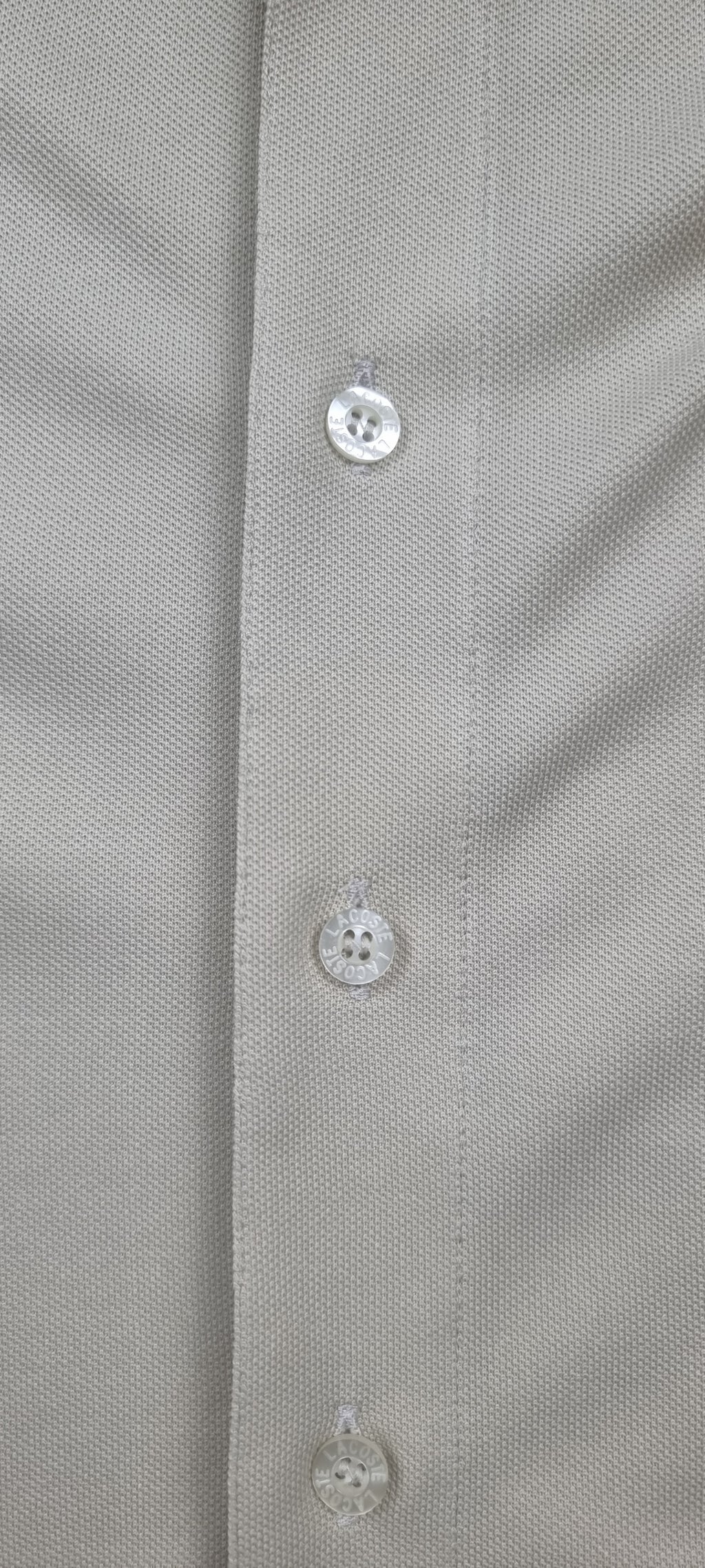Lacoste Camisa Polo Beige Vintage Made in Spain Talla 7