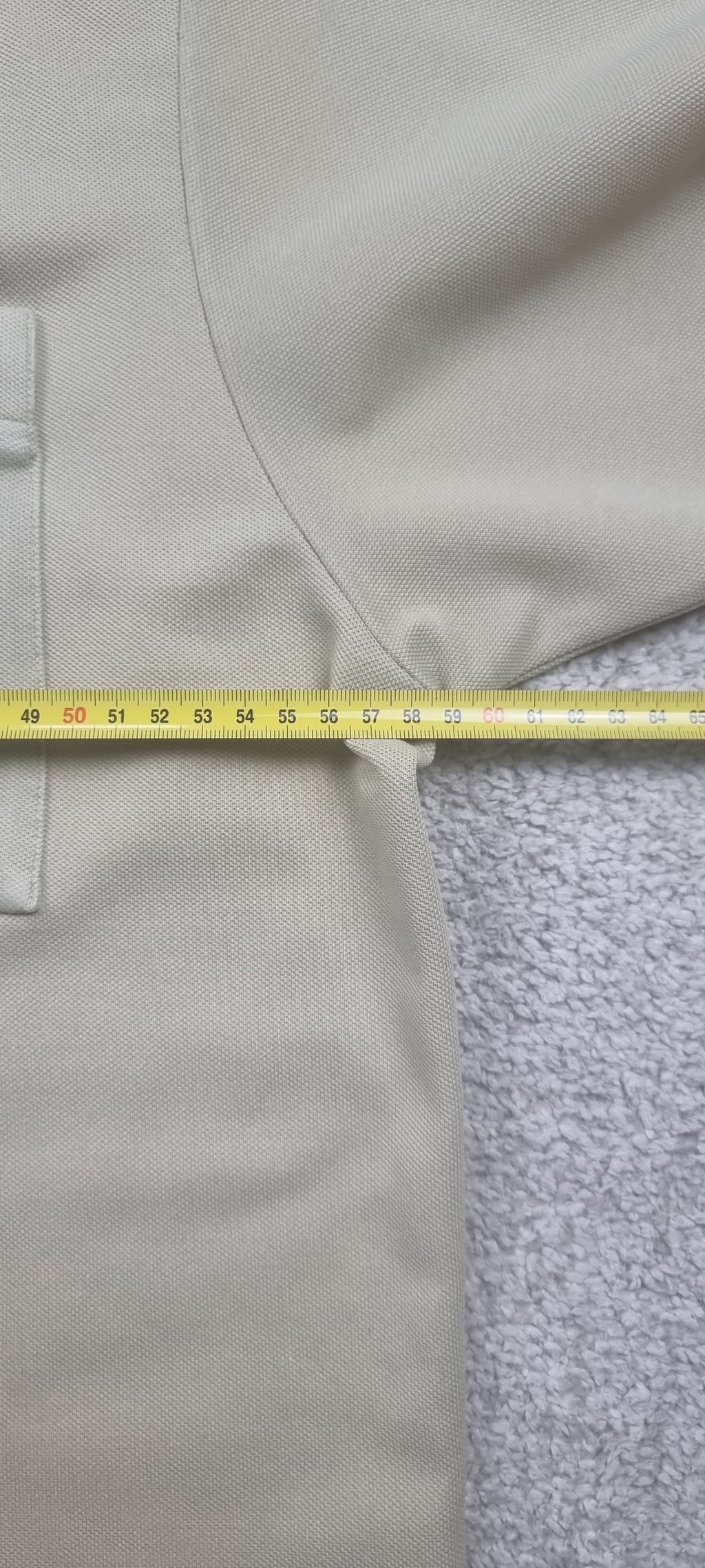 Lacoste Camisa Polo Beige Vintage Made in Spain Talla 7