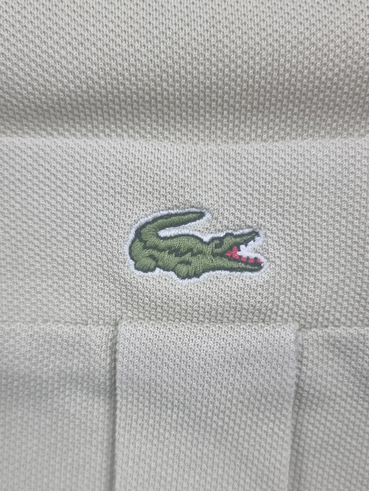 Lacoste Camisa Polo Beige Vintage Made in Spain Talla 7