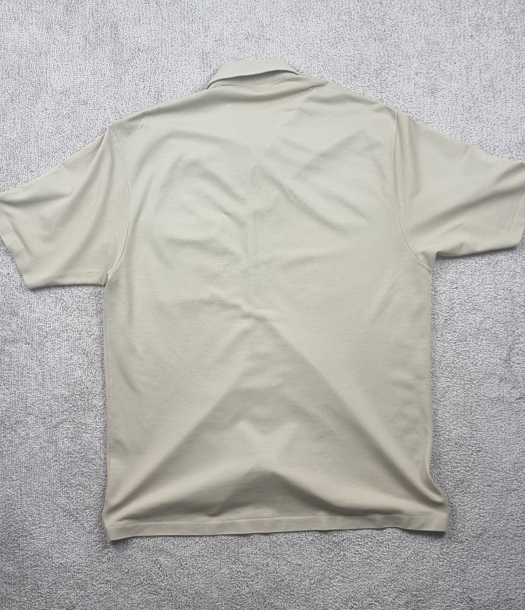 Lacoste Camisa Polo Beige Vintage Made in Spain Talla 7
