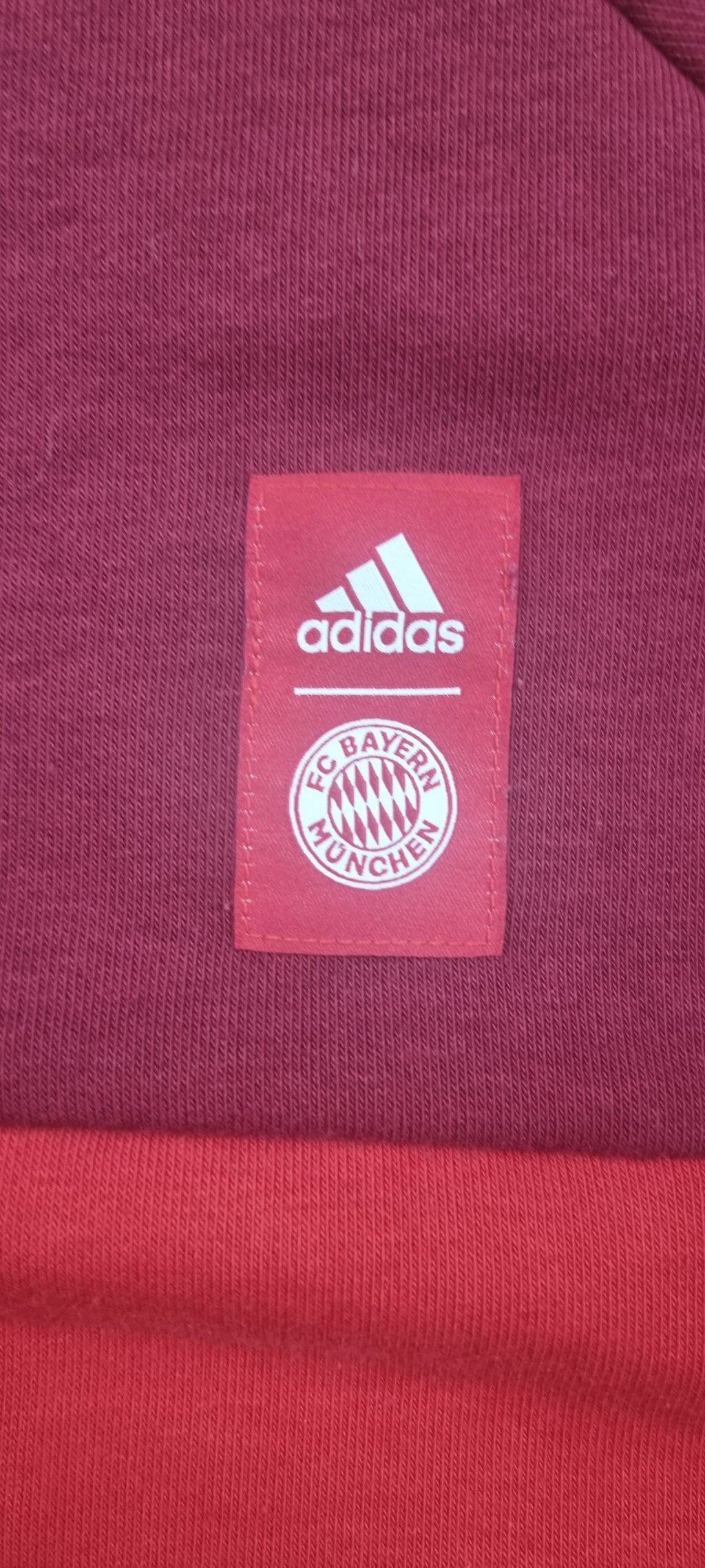 Sudadera Adidas FC Bayern München bicolor roja – Talla XL