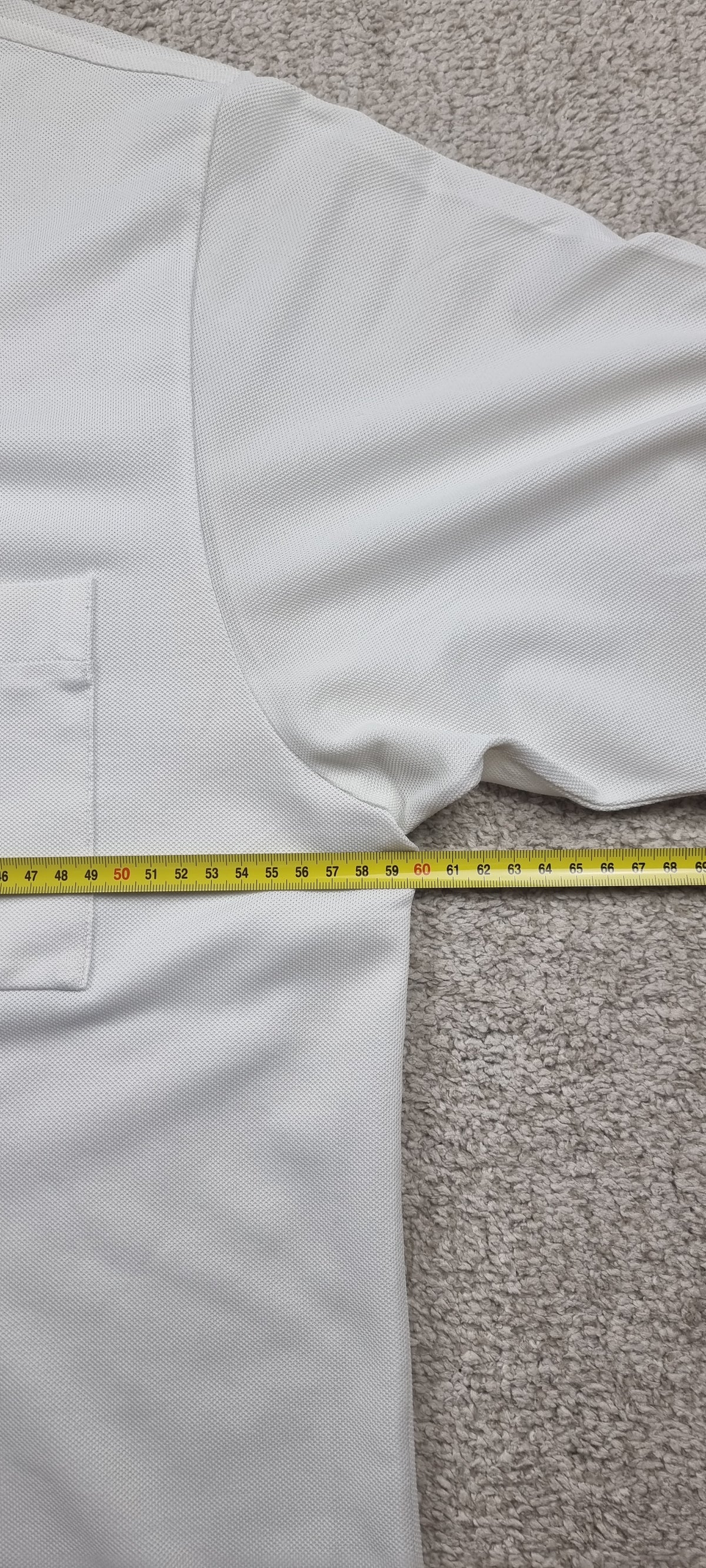 Chemise Lacoste Camisa Polo Blanca Vintage Talla 7