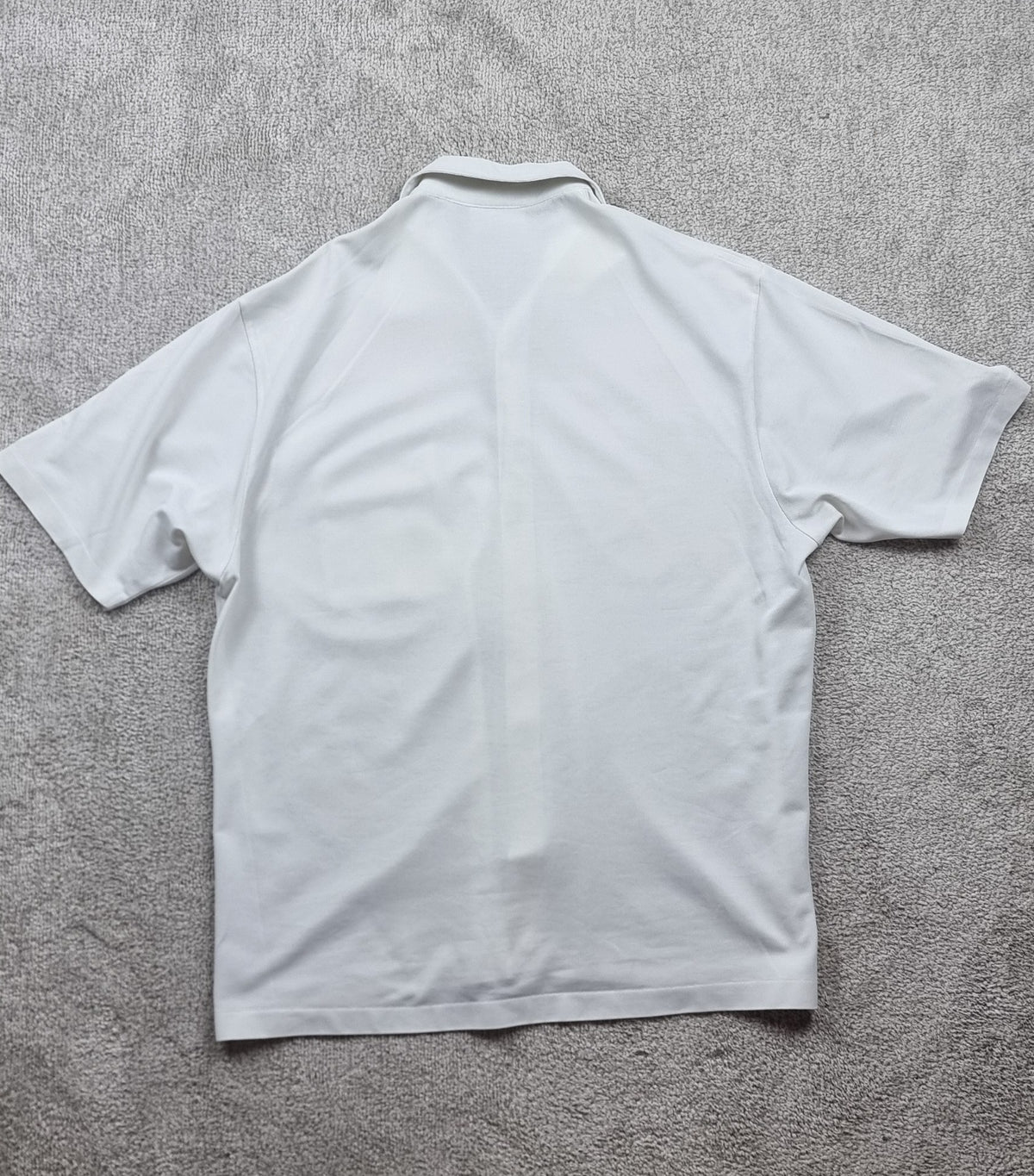 Chemise Lacoste Camisa Polo Blanca Vintage Talla 7