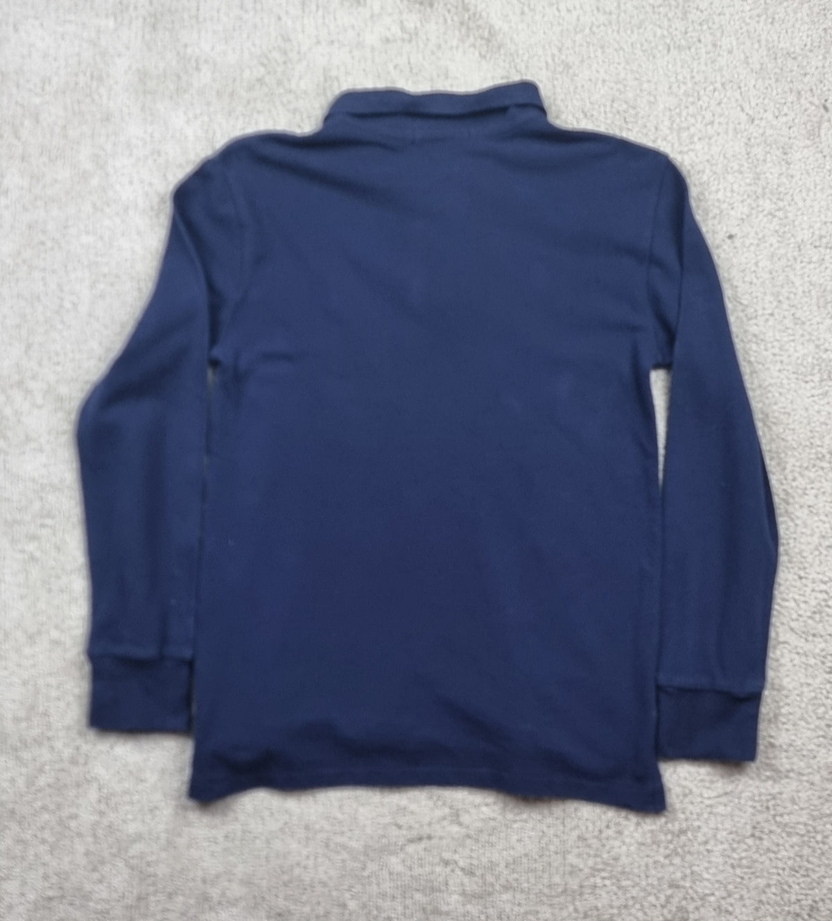 Polo Ralph Lauren Classic Fit azul marino manga larga – Talla M (10-12)