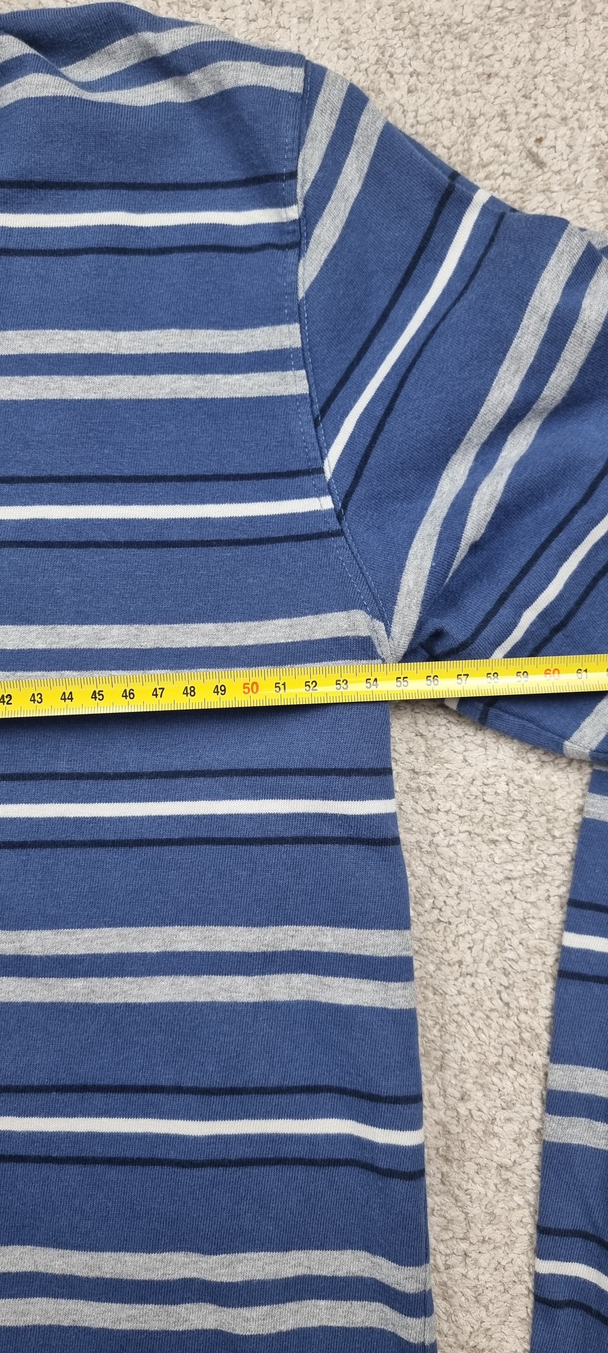 Polo Woolrich John Rich & Bros. de manga larga a rayas – Talla XL