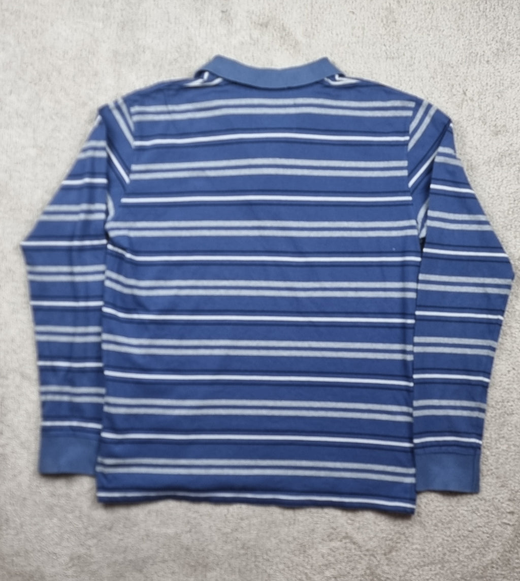 Polo Woolrich John Rich & Bros. de manga larga a rayas – Talla XL