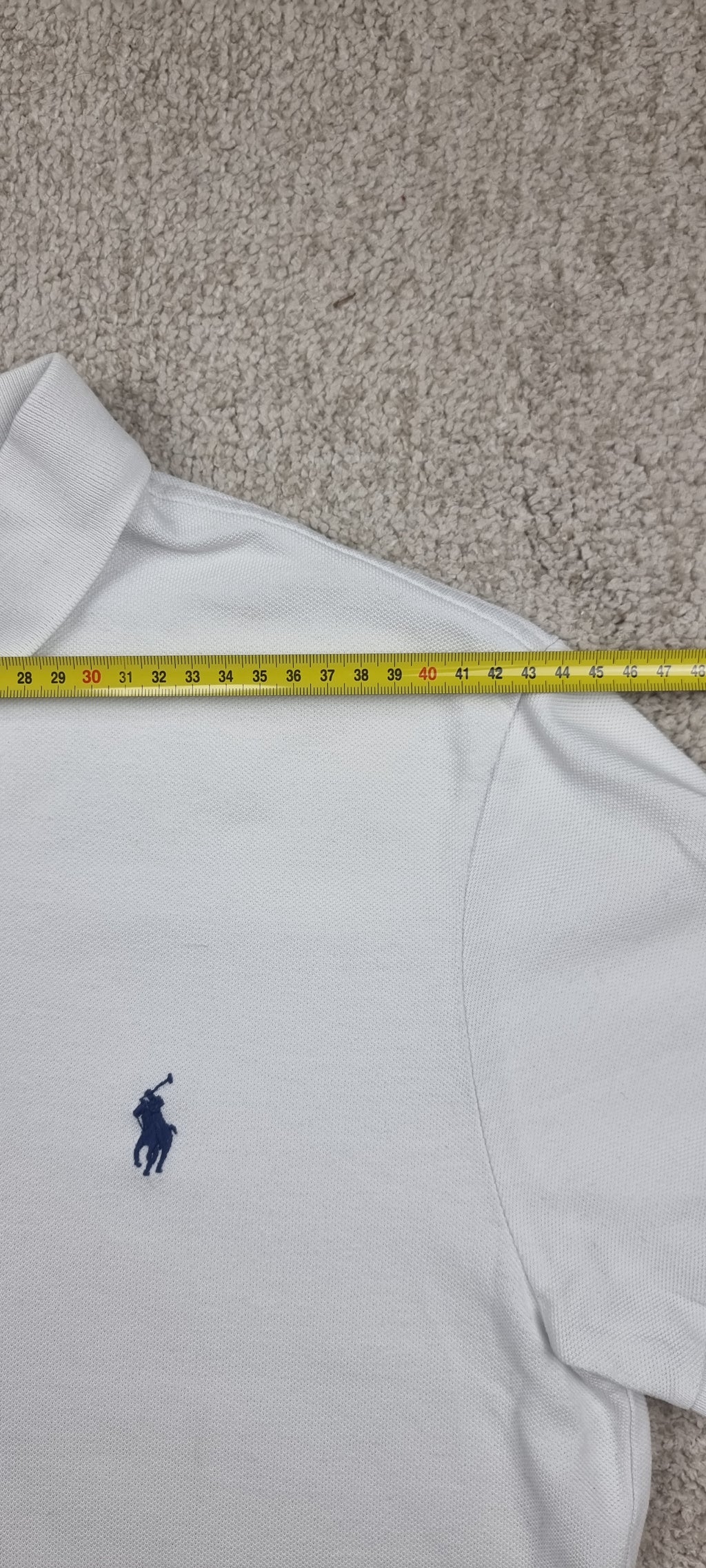Polo Ralph Lauren Custom Slim Fit blanco – Talla M